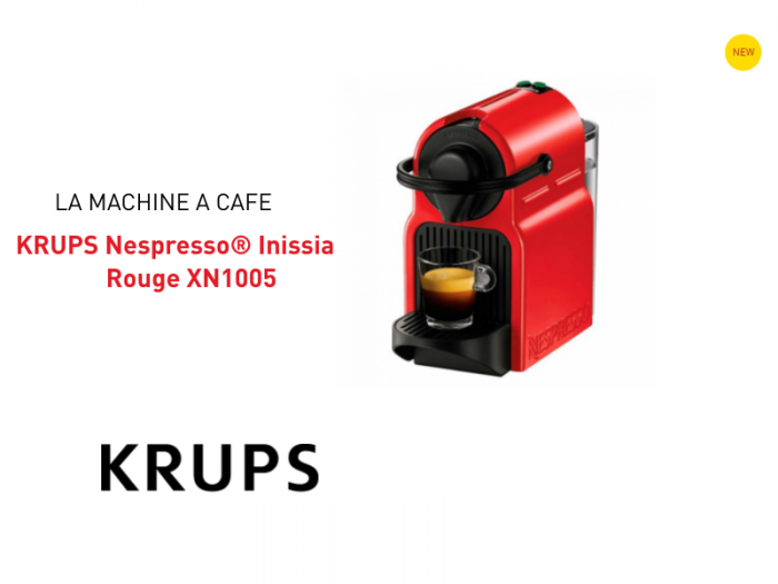 Krups Nespresso Inissia rouge au meilleur prix | Février 2026